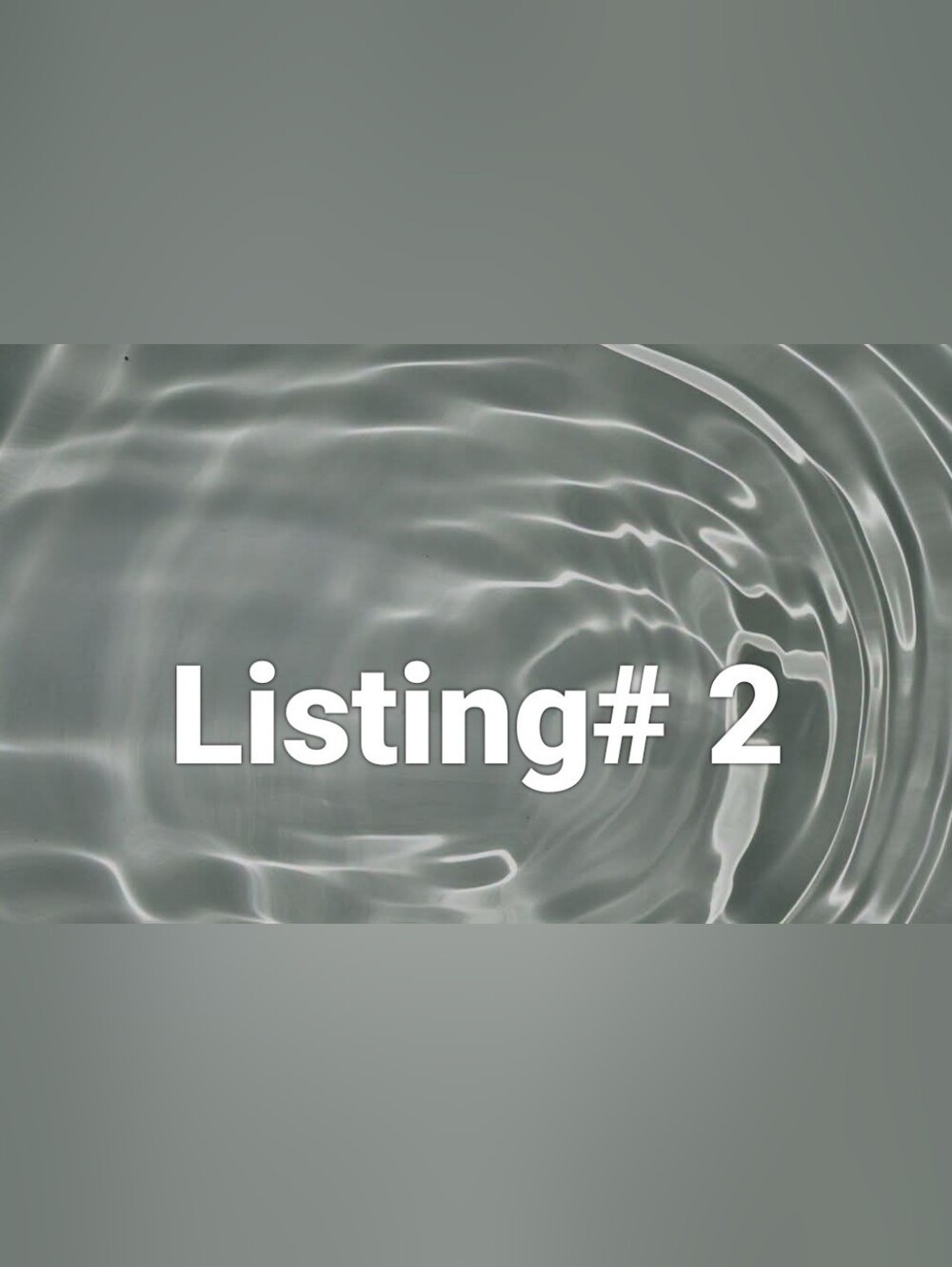 Listing # 2  live showQty. 1 item only